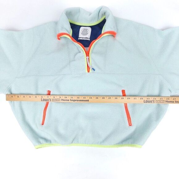 URBAN OUTFITTERS Vintage 90s Fleece Neon 1/2 Zip Sweater Jacket Small Gorpcore - Picture 3 of 9